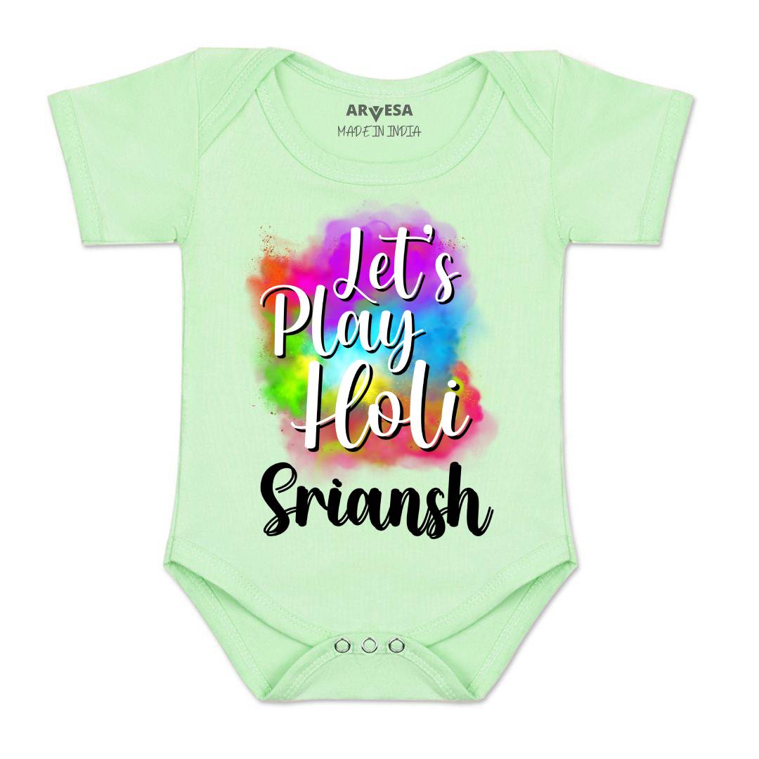 Arvesa Lets Play Holi Baby Boy & Girl Dress