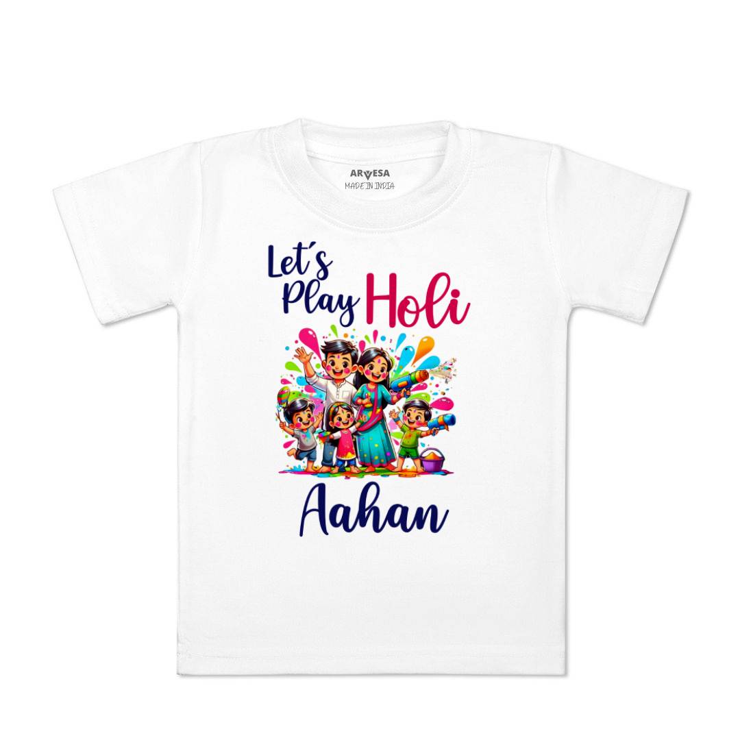 Arvesa Lets Play Holi Baby Boy & Girl Dress