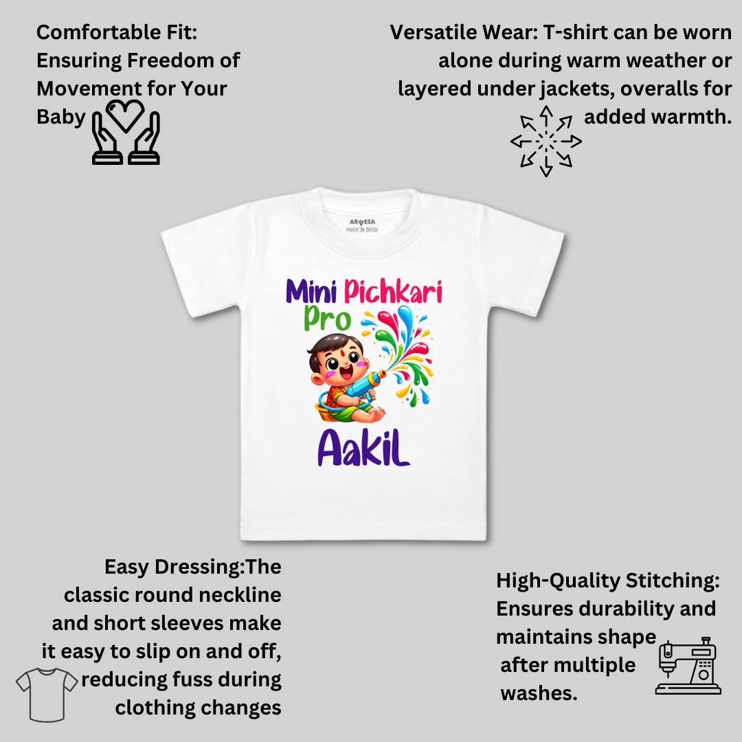 Arvesa Pichkari Pro Baby Boy & Girl Dress