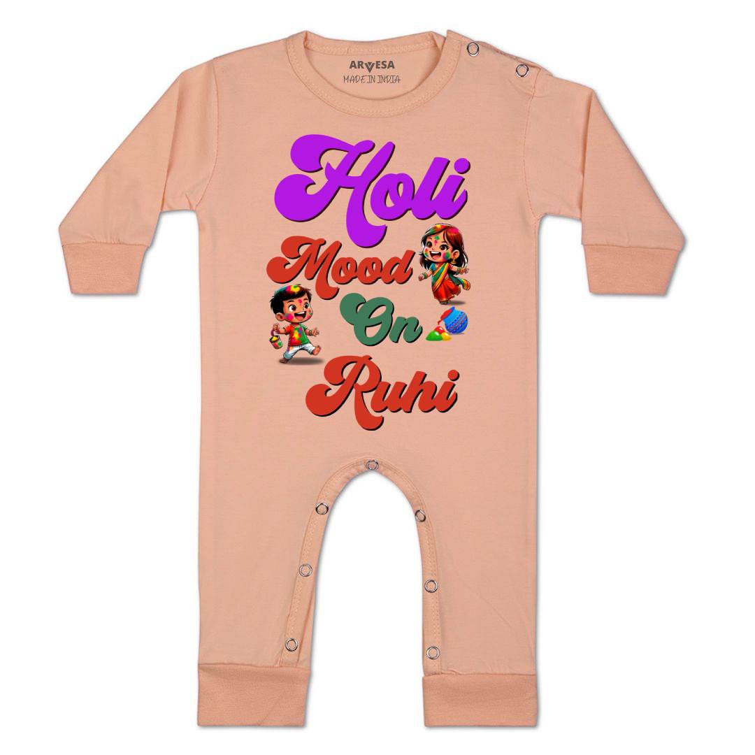 Arvesa Holi Mood On Baby Boy & Girl Dress