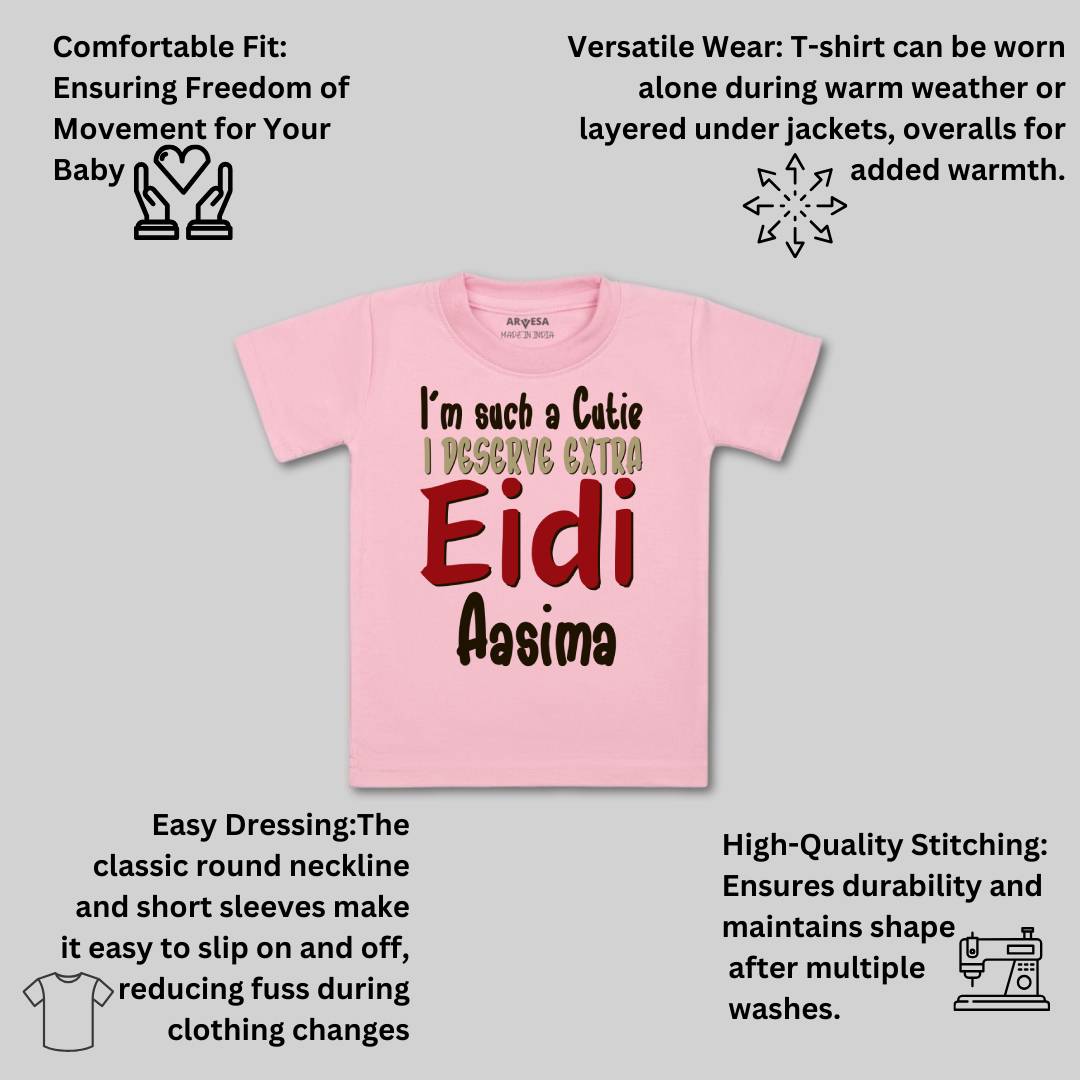 Arvesa I Deserve Extra Eidi Baby Boy & Girl Dress