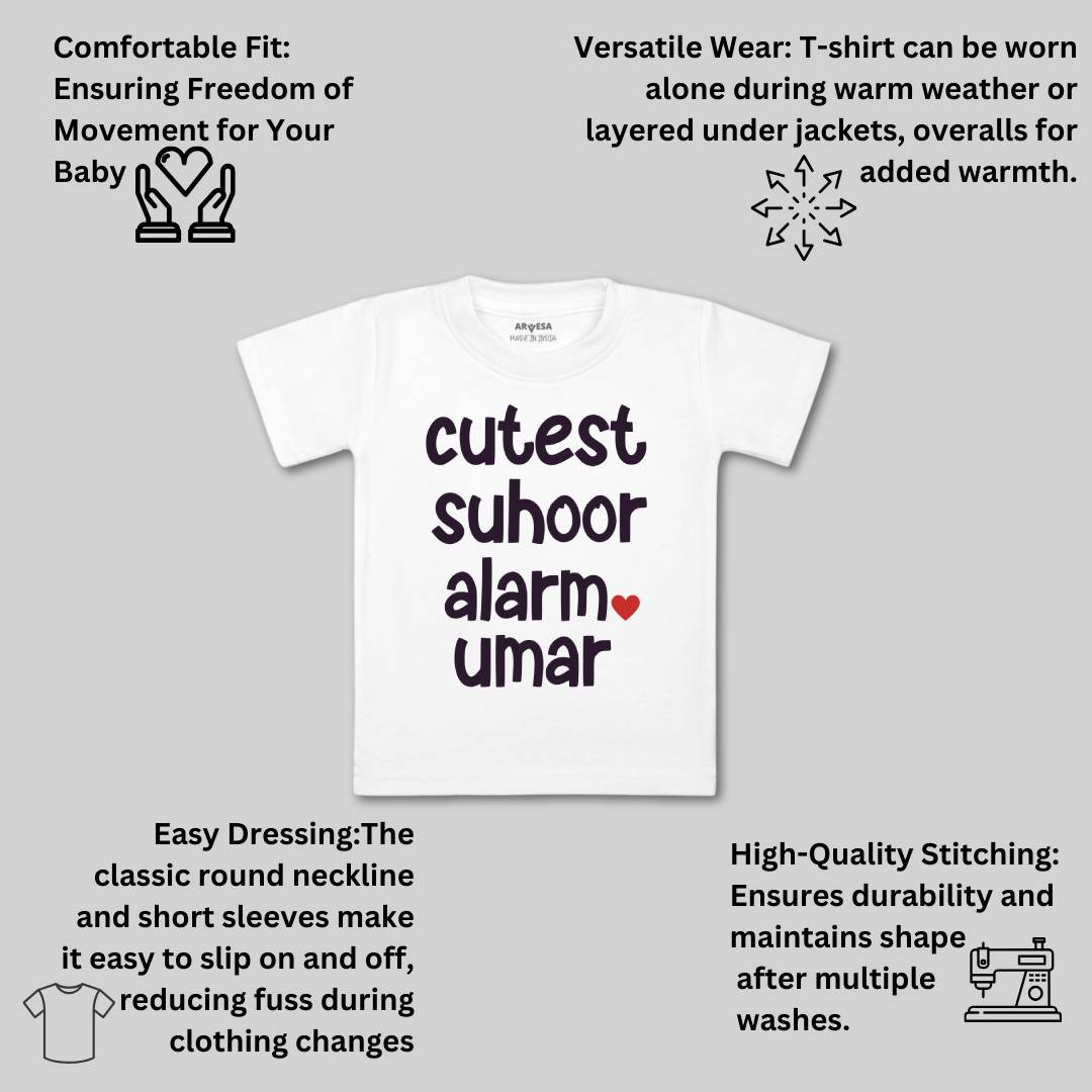 Arvesa Cutest Suhoor Alarm Baby Boy & Girl Dress