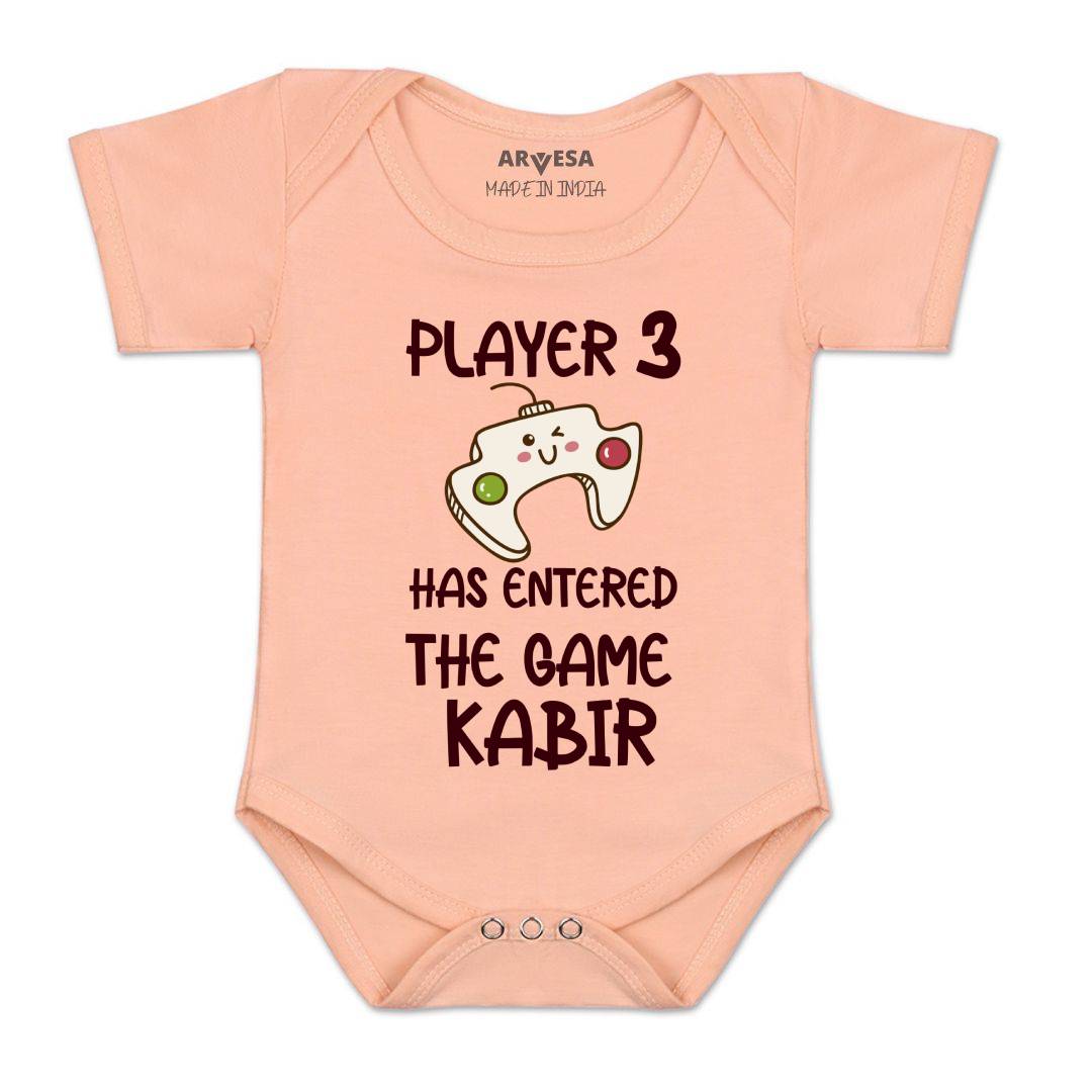 Arvesa Player 3 Entered The Game Baby Boy & Girl Dress