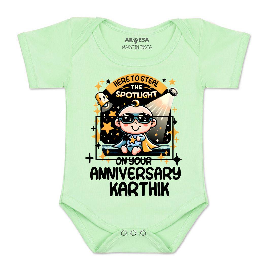 Arvesa First Anniversary With Mom And Dad Baby Boy & Girl Dress