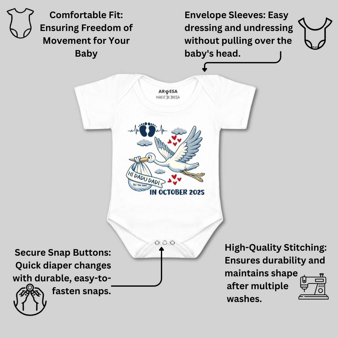 Arvesa I Dada Dadi See You Soon Baby Boy & Girl Dress