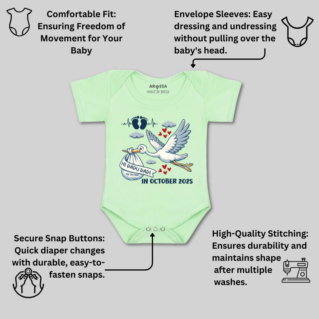 Arvesa I Dada Dadi See You Soon Baby Boy & Girl Dress