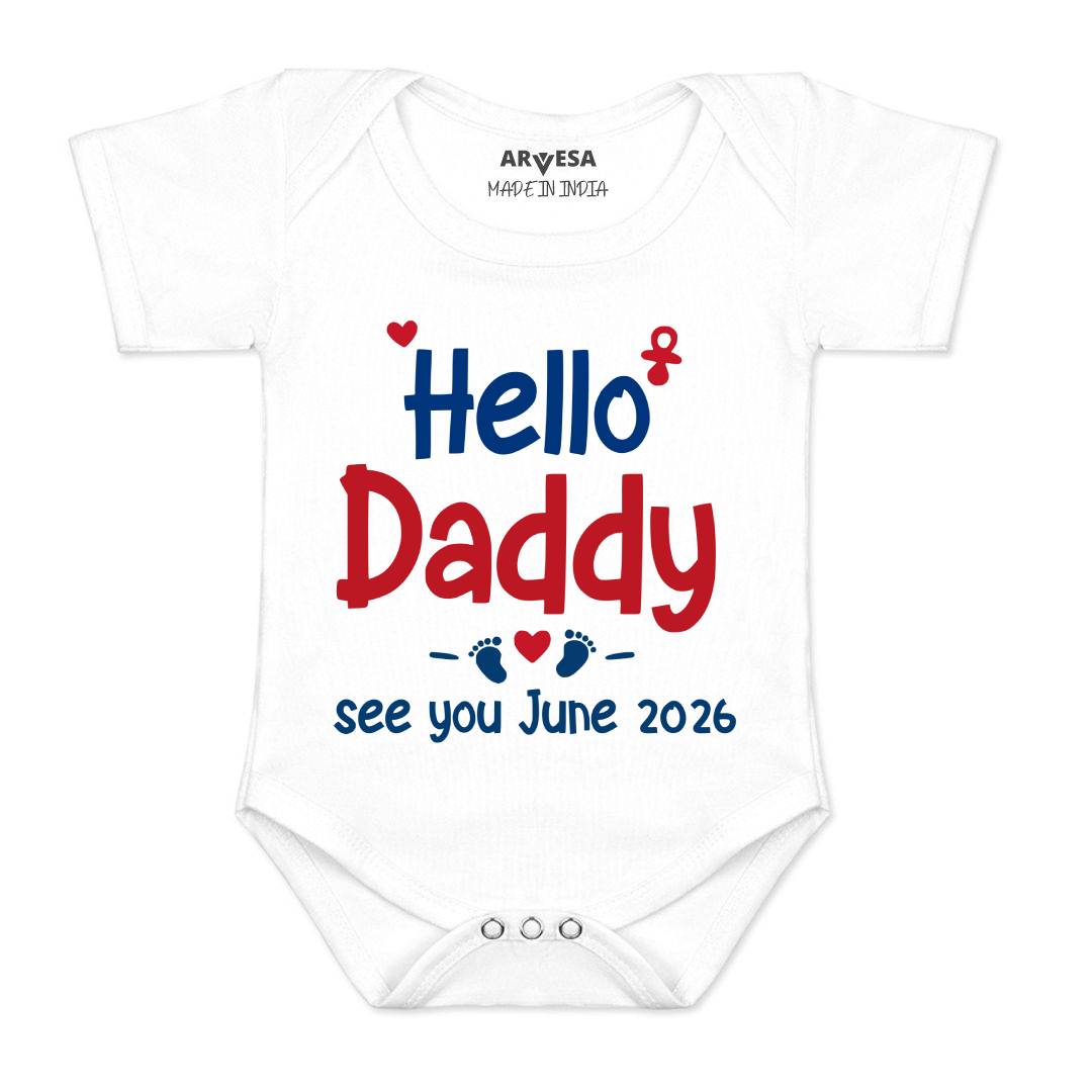 Arvesa Hello Daddy Baby Boy & Girl Dress
