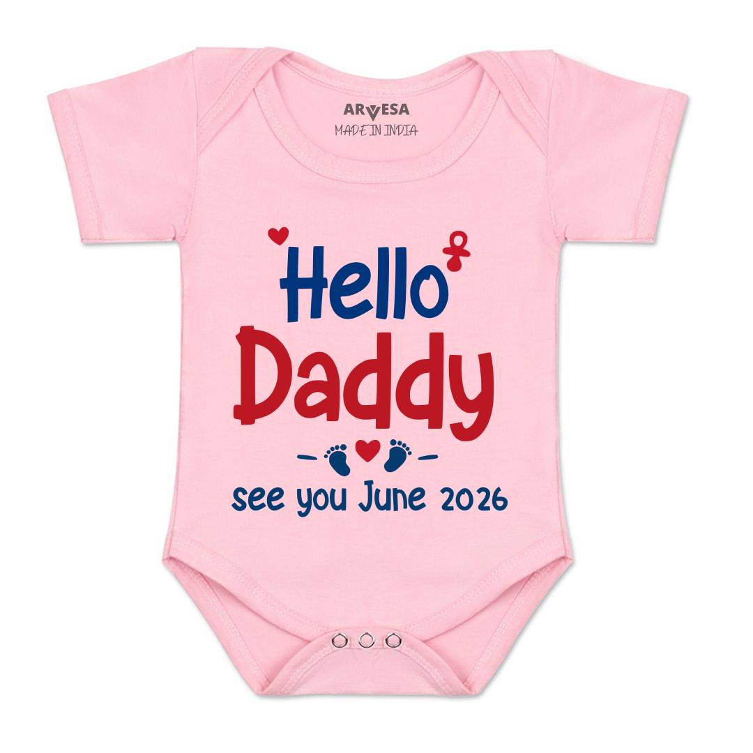 Arvesa Hello Daddy Baby Boy & Girl Dress