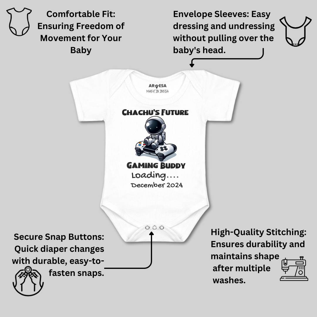 Arvesa Chachu Future Gaming Buddy Baby Boy & Girl Dress