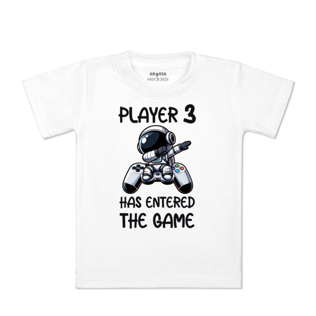 Arvesa Player 3 Entered The Game Baby Boy & Girl Dress