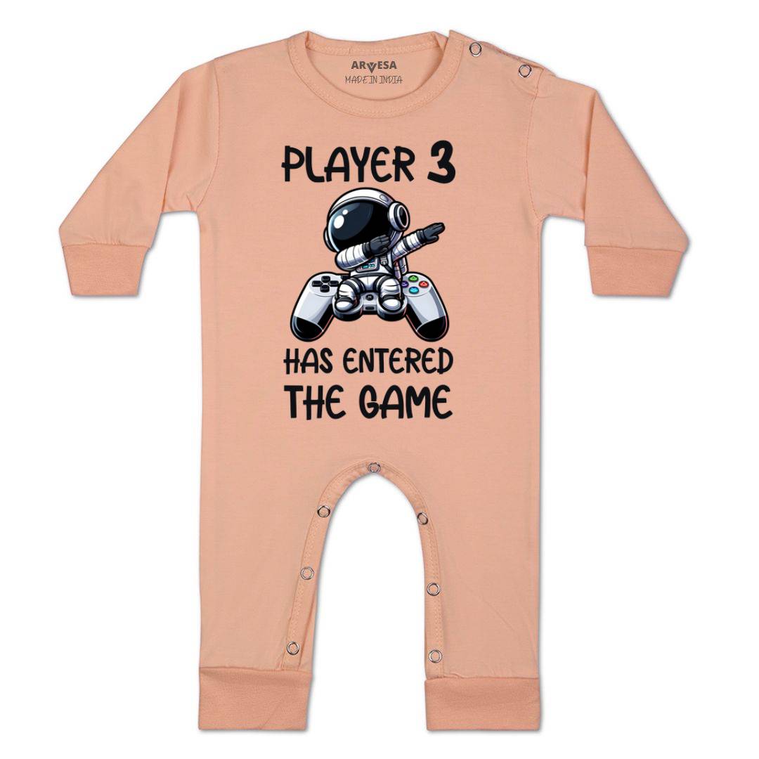 Arvesa Player 3 Entered The Game Baby Boy & Girl Dress