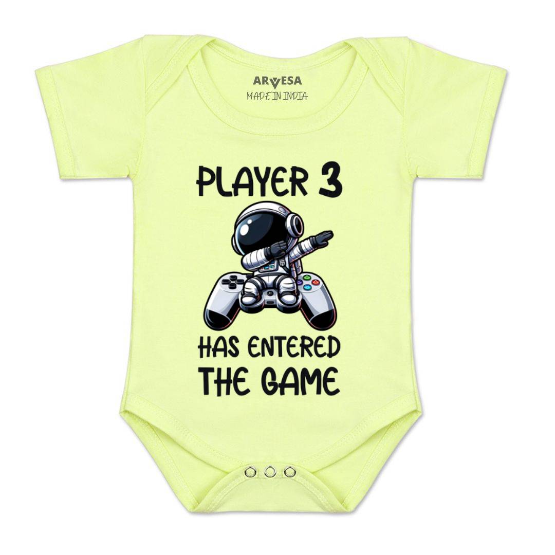 Arvesa Player 3 Entered The Game Baby Boy & Girl Dress