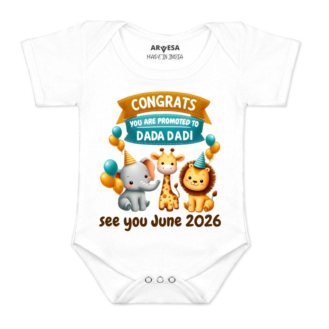 Arvesa Congrats Dada Dadi Baby Boy & Girl Dress