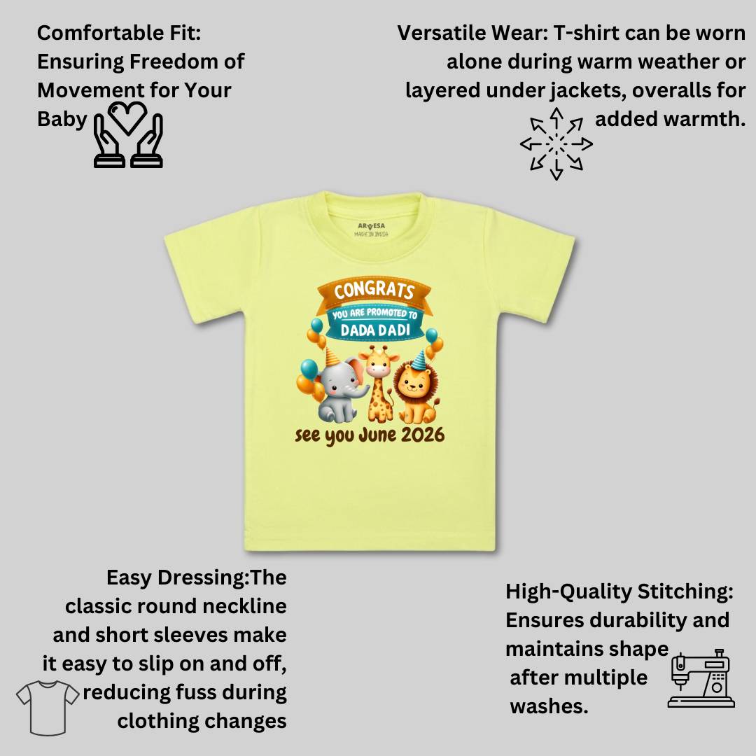 Arvesa Congrats Dada Dadi Baby Boy & Girl Dress