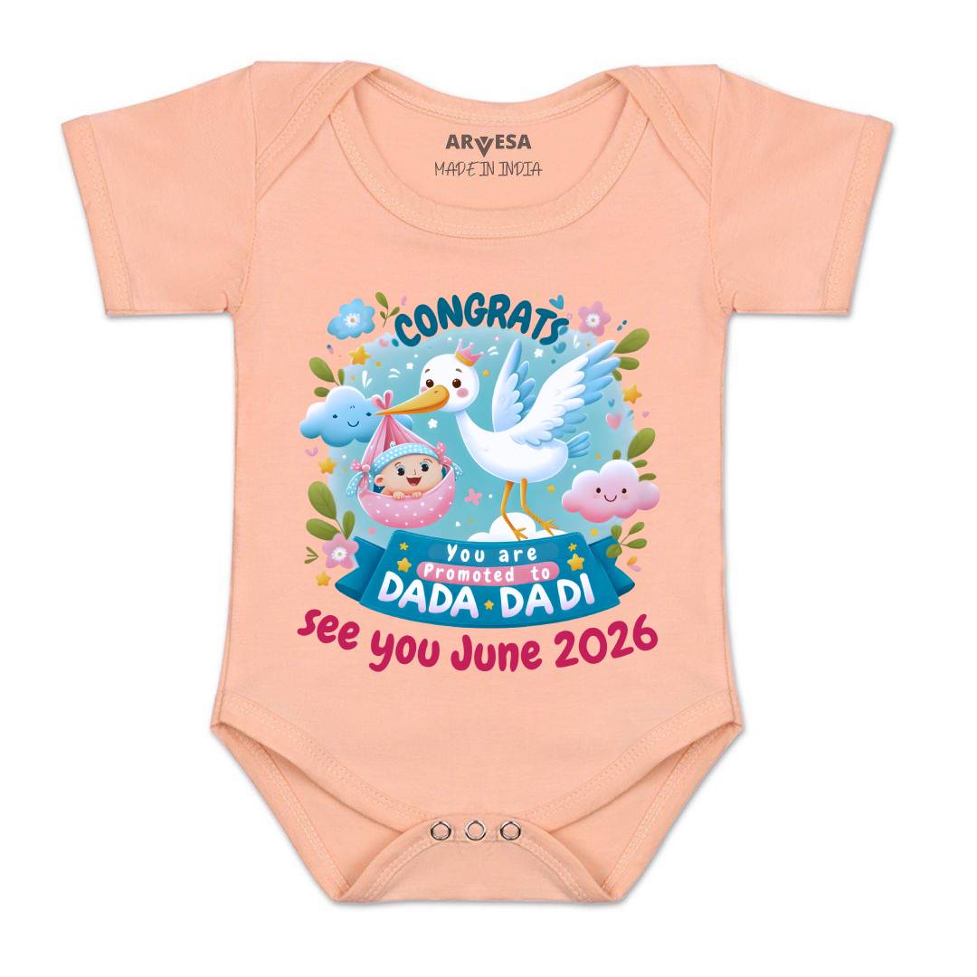 Arvesa Congrats Dada Dadi Baby Boy & Girl Dress