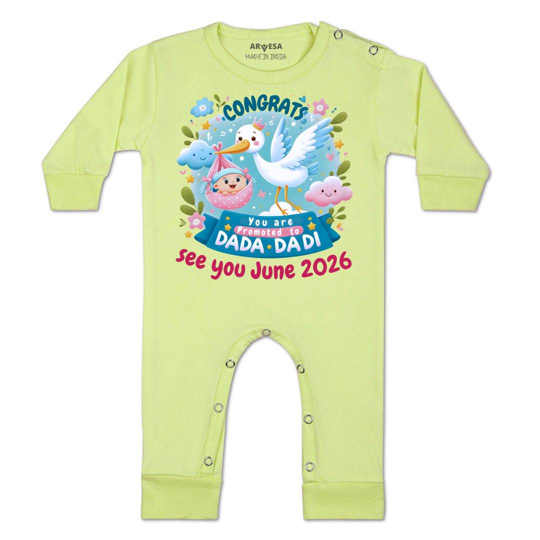 Arvesa Congrats Dada Dadi Baby Boy & Girl Dress