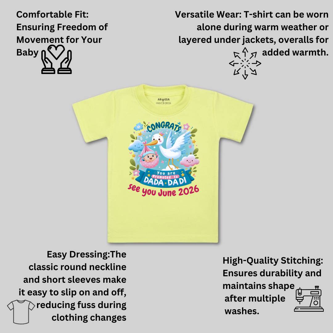 Arvesa Congrats Dada Dadi Baby Boy & Girl Dress