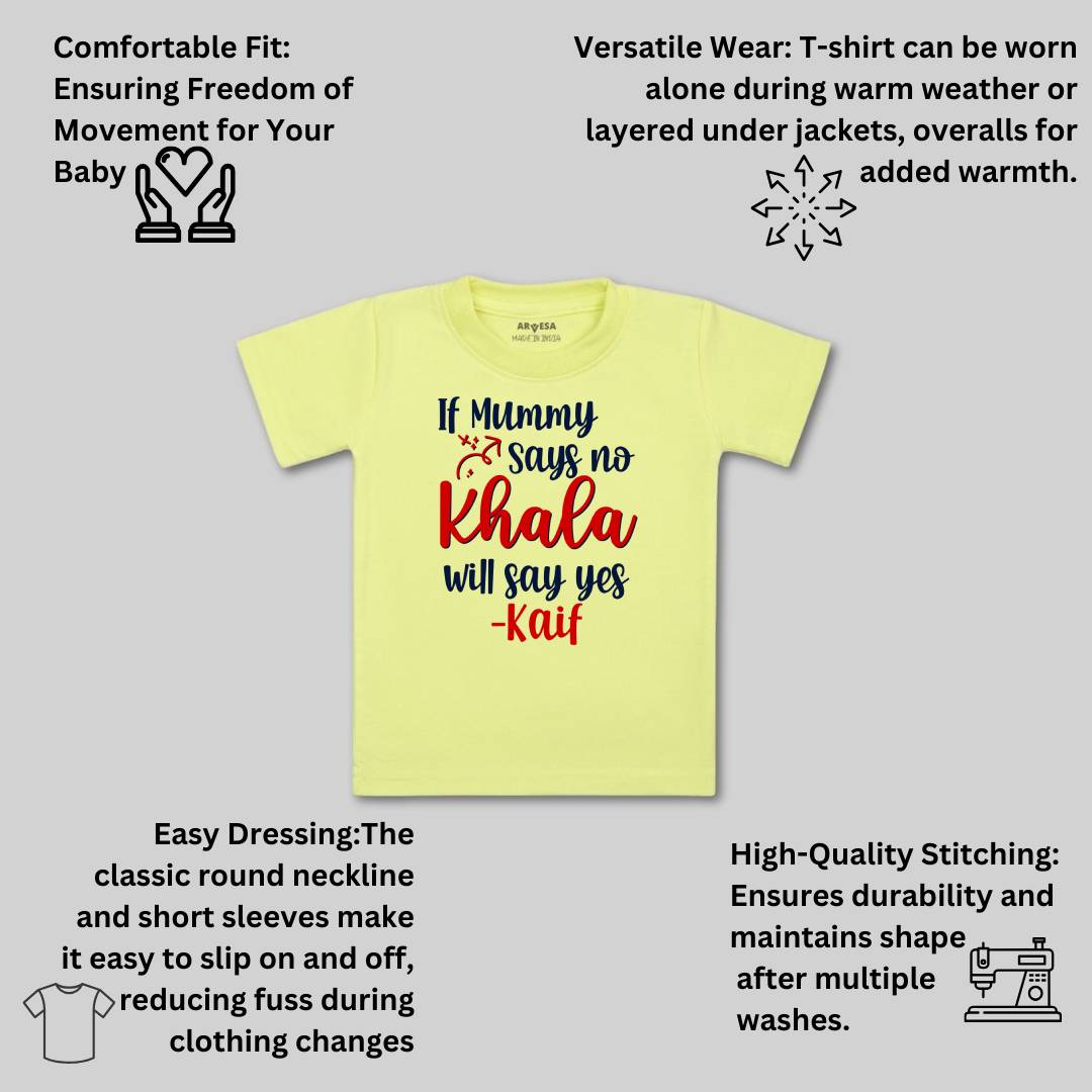 Arvesa If Mummy Says No Khala Say Yes Baby Boy & Girl Dress