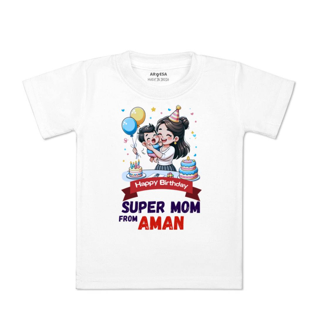 Arvesa Happy Birthday Super Mom Baby Boy & Girl Dress