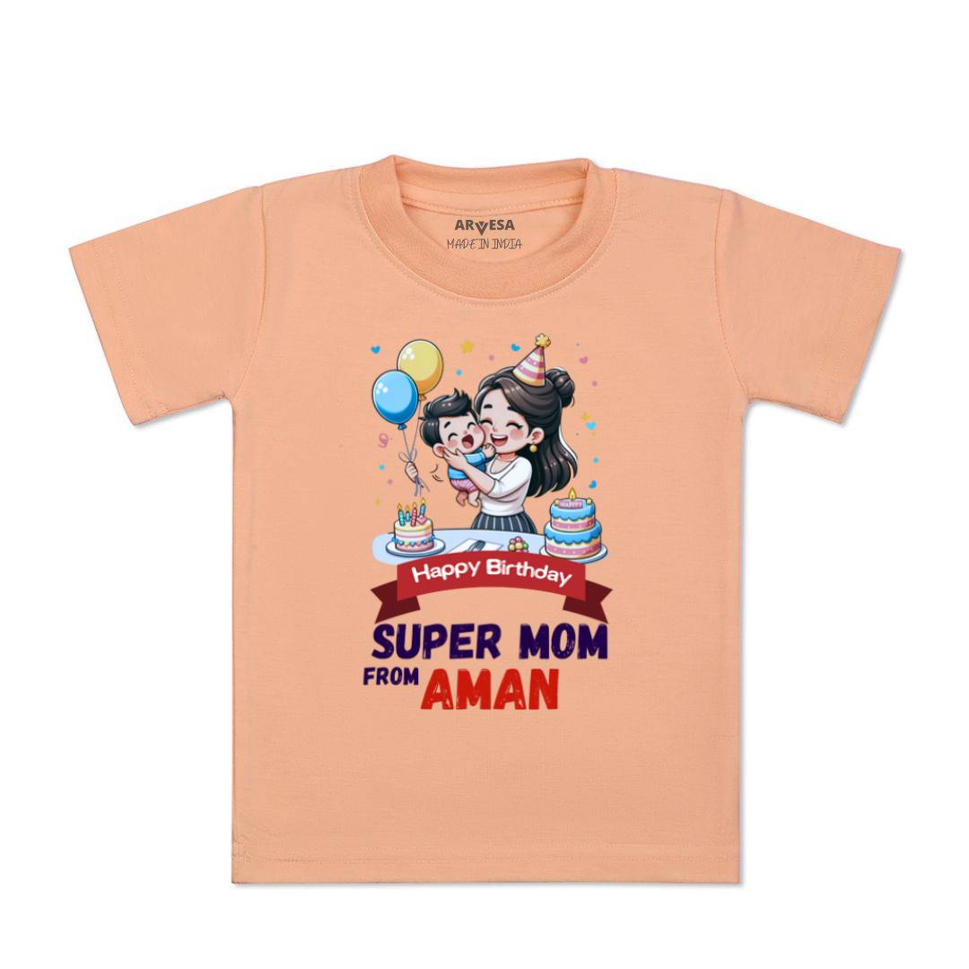 Arvesa Happy Birthday Super Mom Baby Boy & Girl Dress