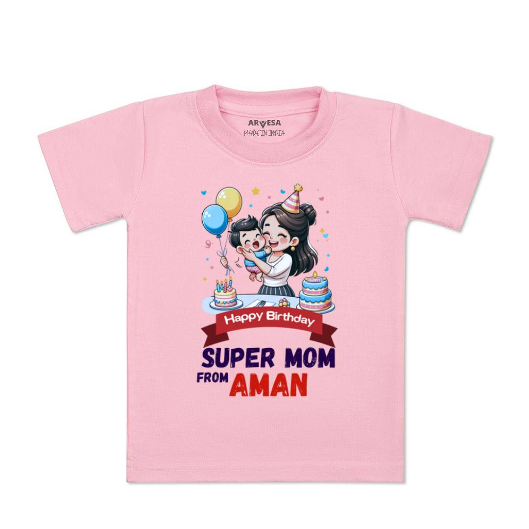 Arvesa Happy Birthday Super Mom Baby Boy & Girl Dress
