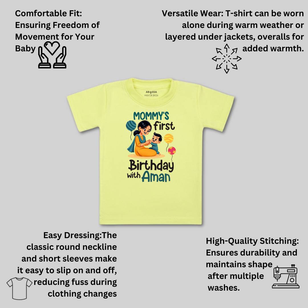 Arvesa Mommy First Birthday With Me Baby Boy & Girl Dress