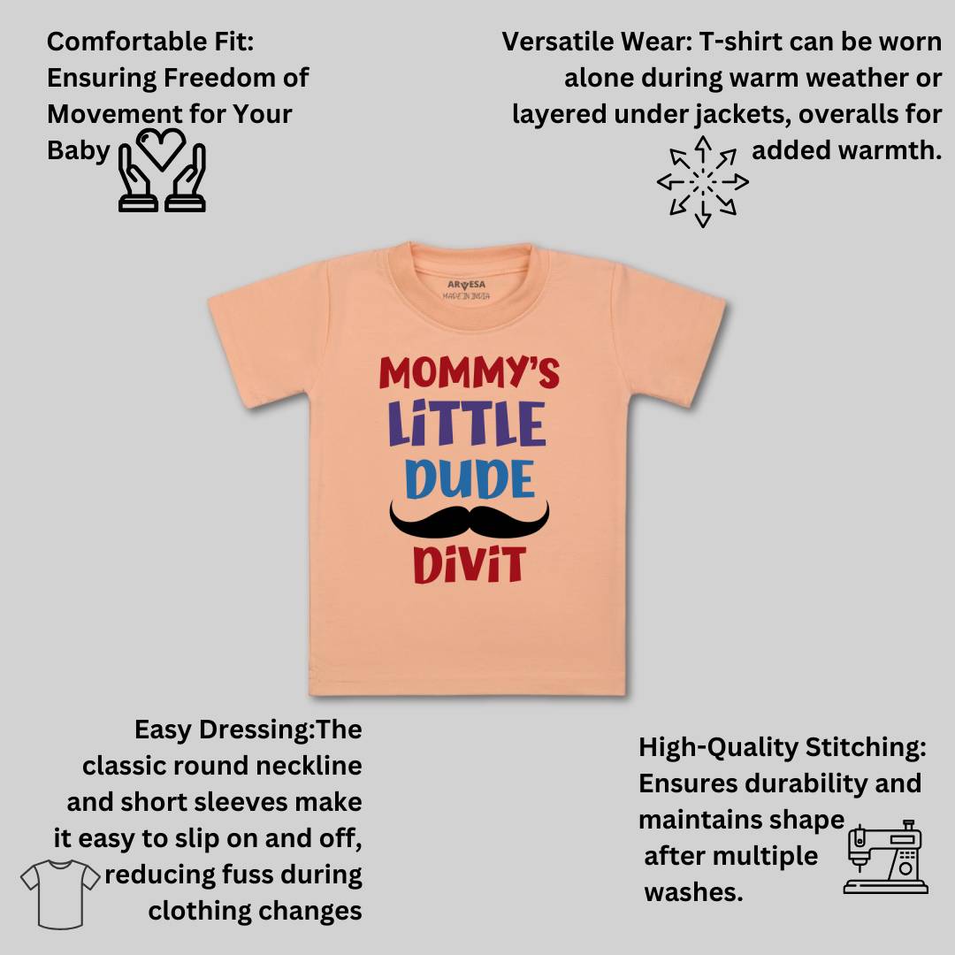 Arvesa Mommy Little Dude Baby Boy & Girl Dress