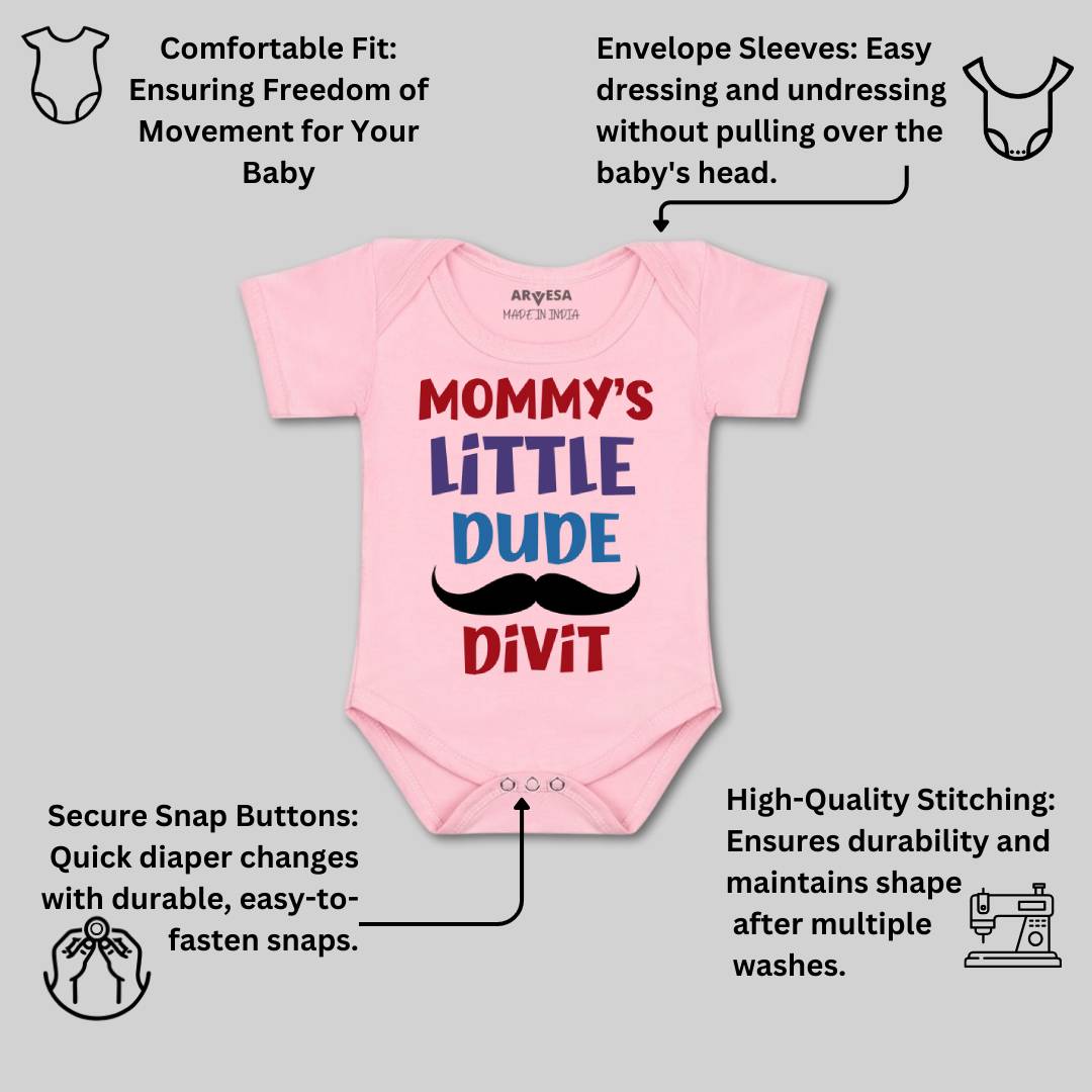 Arvesa Mommy Little Dude Baby Boy & Girl Dress