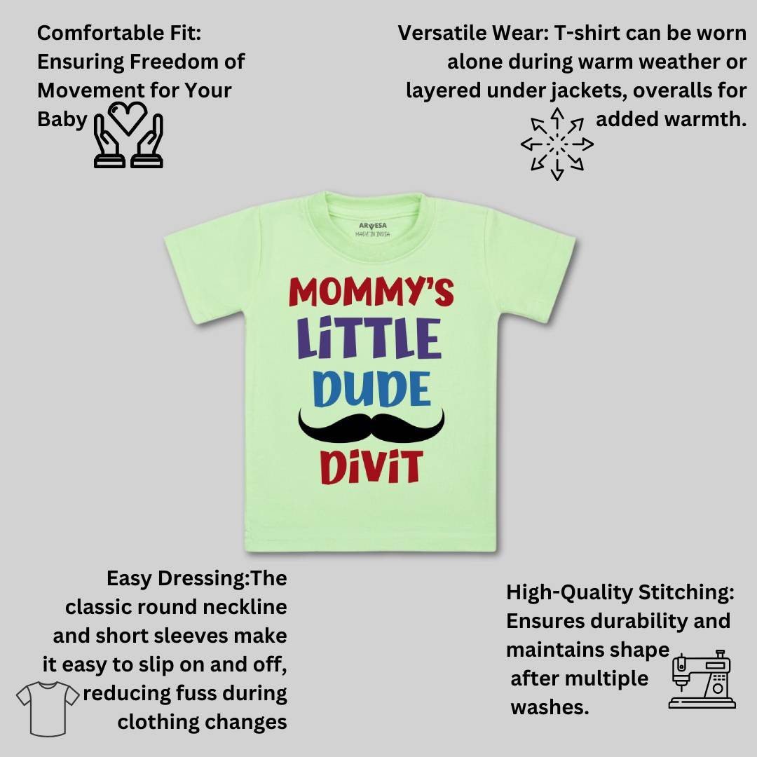 Arvesa Mommy Little Dude Baby Boy & Girl Dress