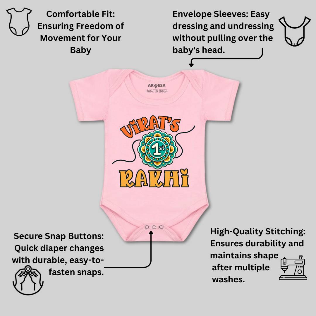 Arvesa My First Rakhi Baby Boy & Girl Dress