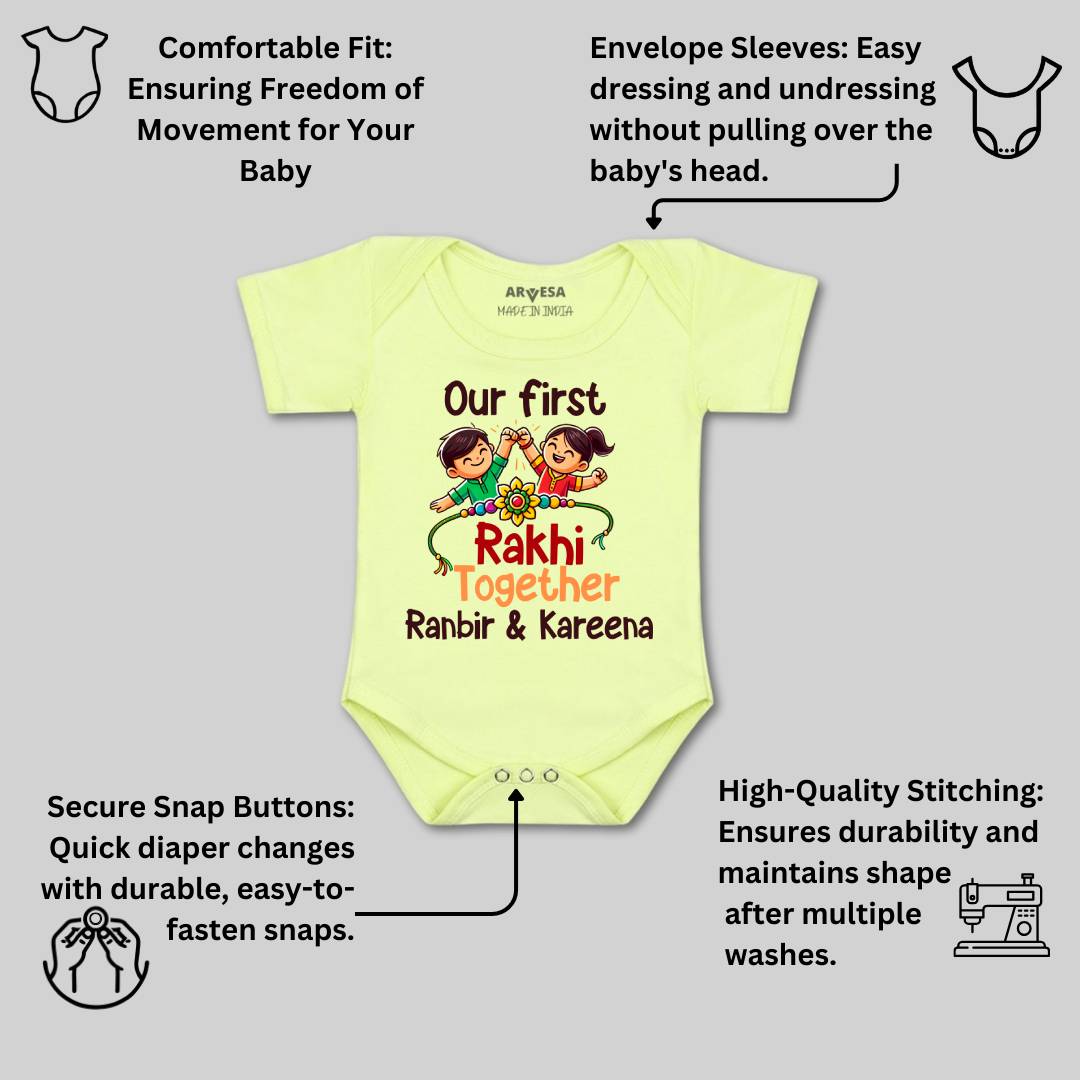 Arvesa My First Rakhi Baby Boy & Girl Dress
