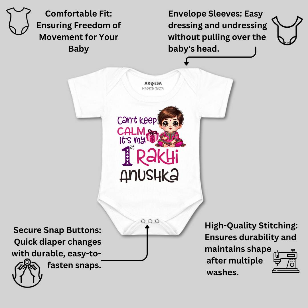Arvesa My First Rakhi Baby Boy & Girl Dress