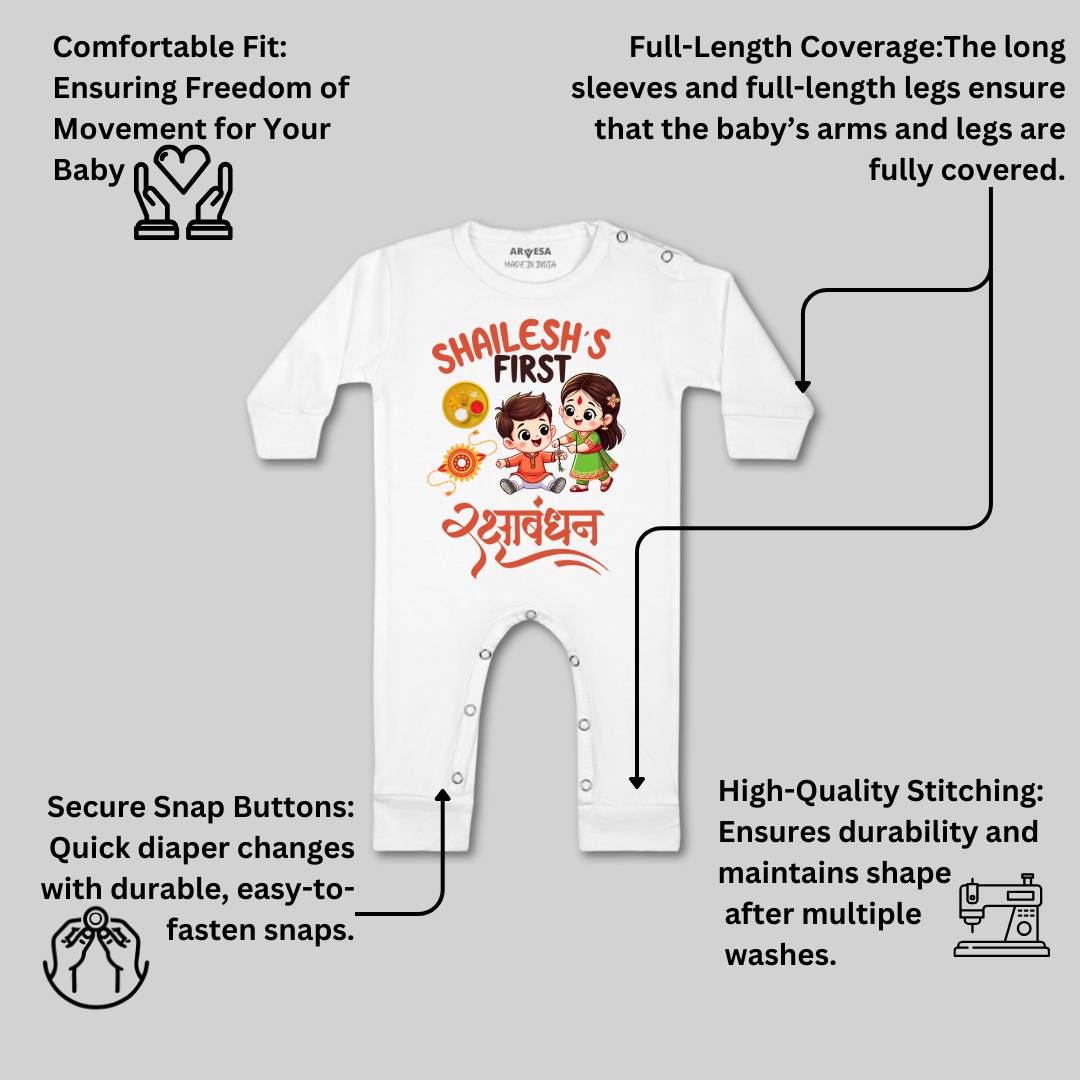 Arvesa My First Rakhi Baby Boy & Girl Dress