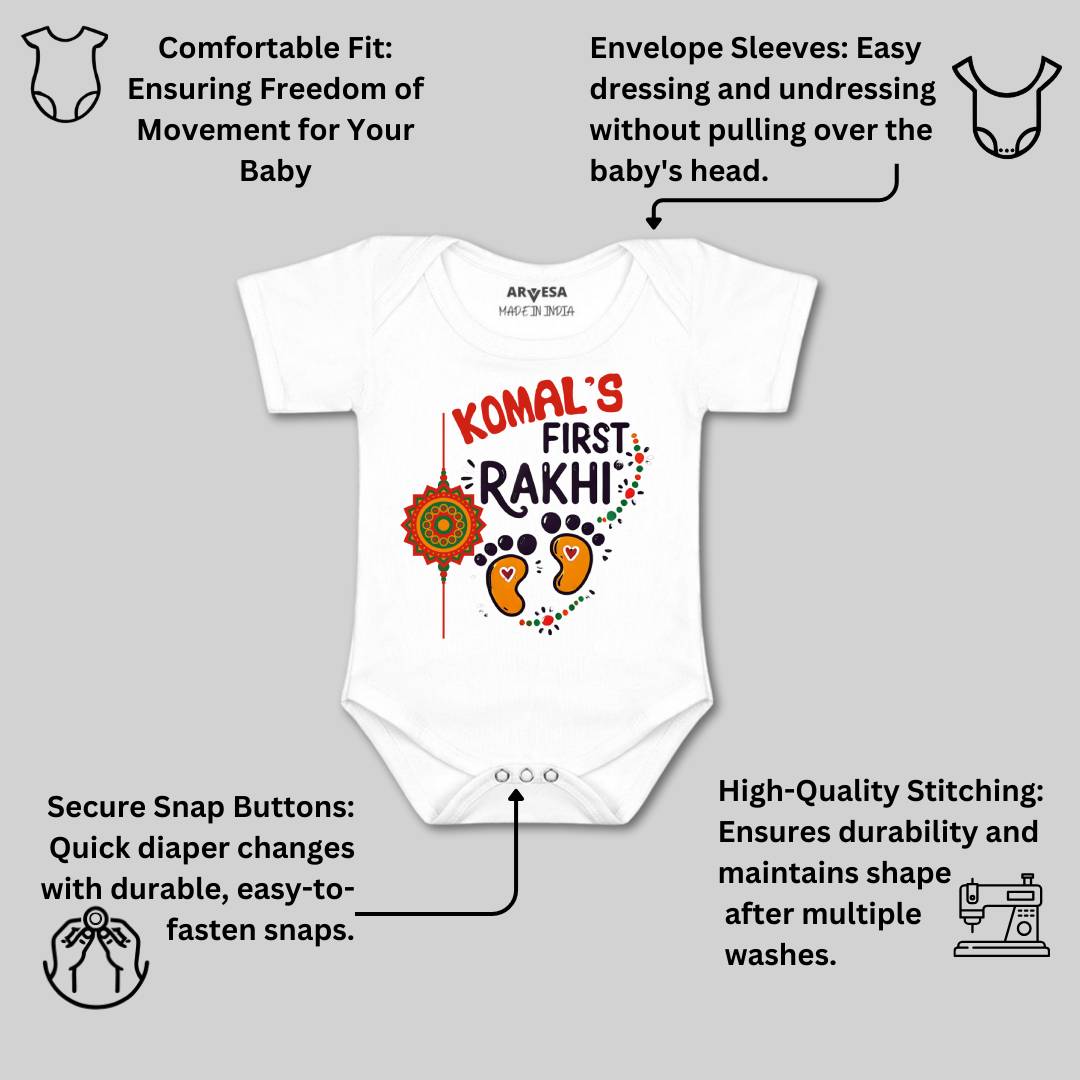 Arvesa My First Rakhi Baby Boy & Girl Dress