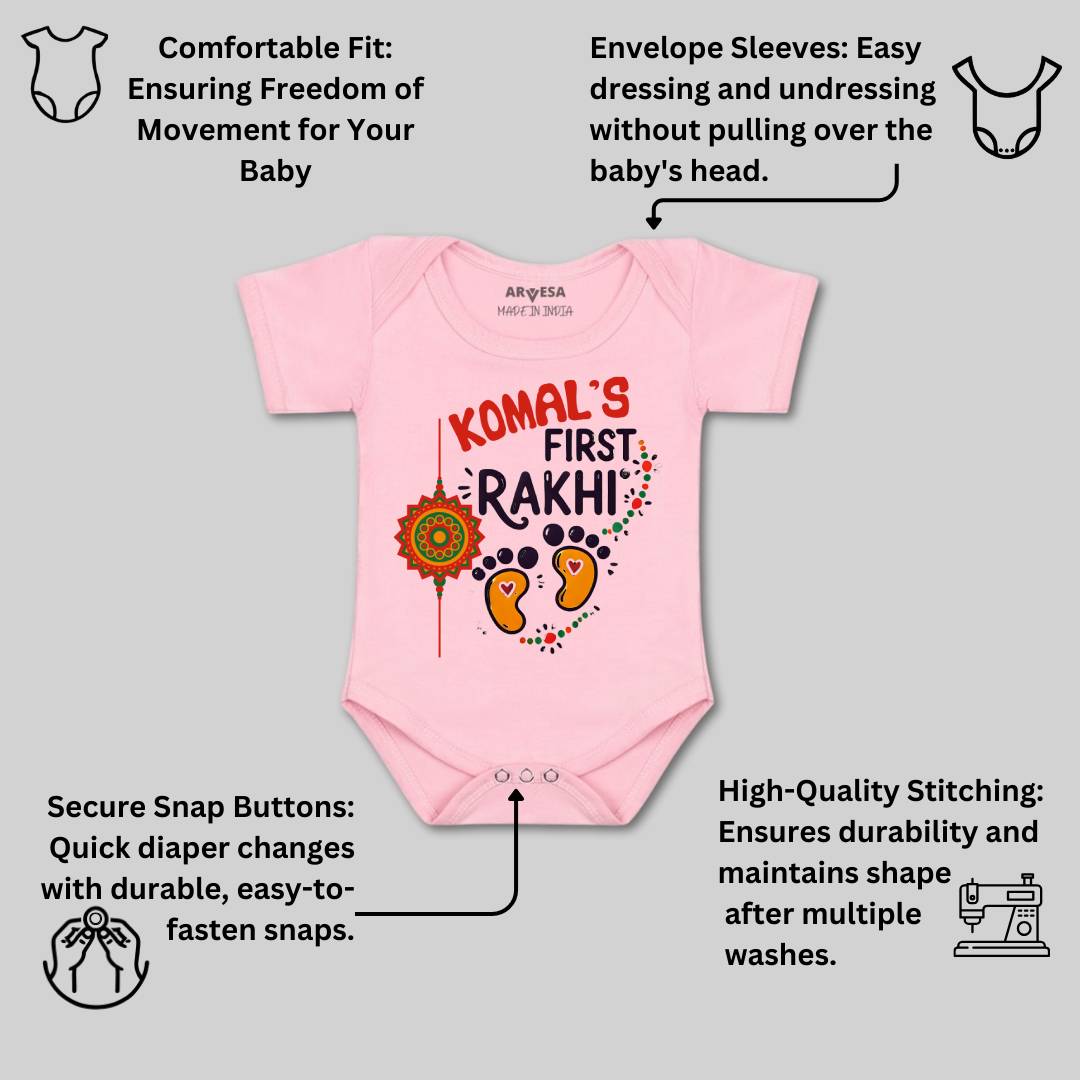 Arvesa My First Rakhi Baby Boy & Girl Dress