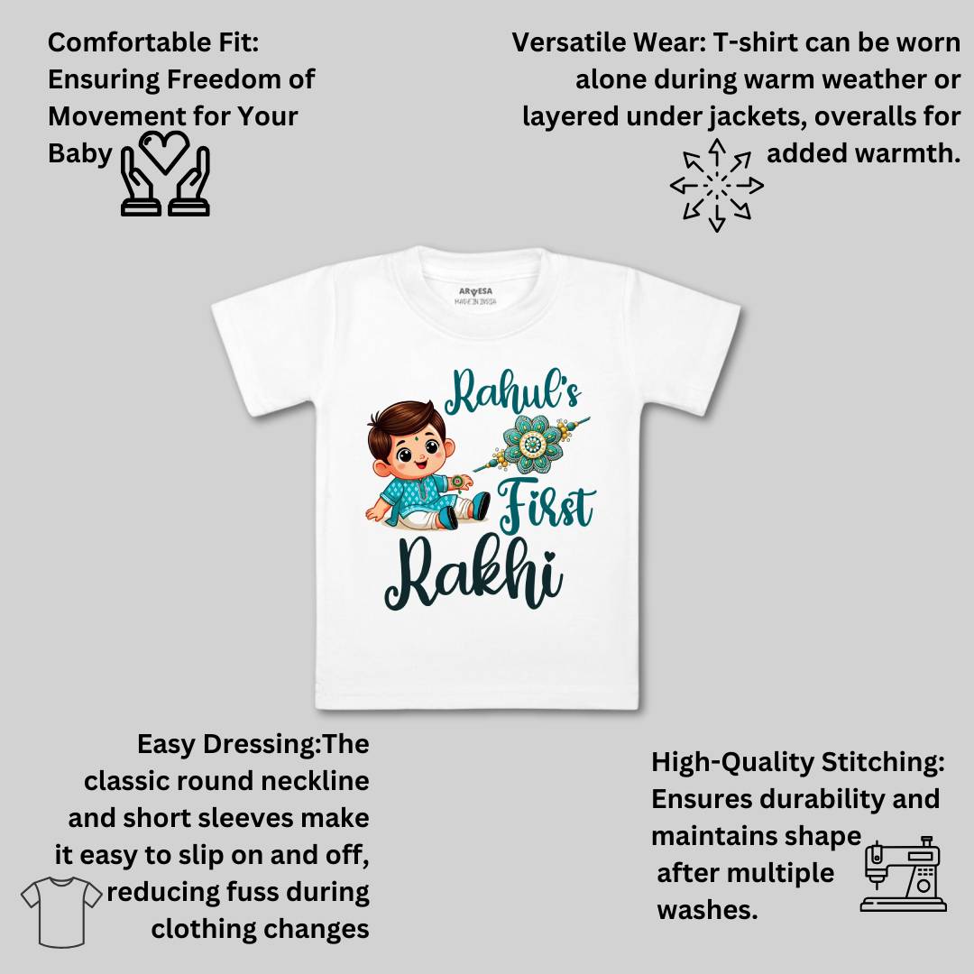 Arvesa My First Rakhi Baby Boy & Girl Dress