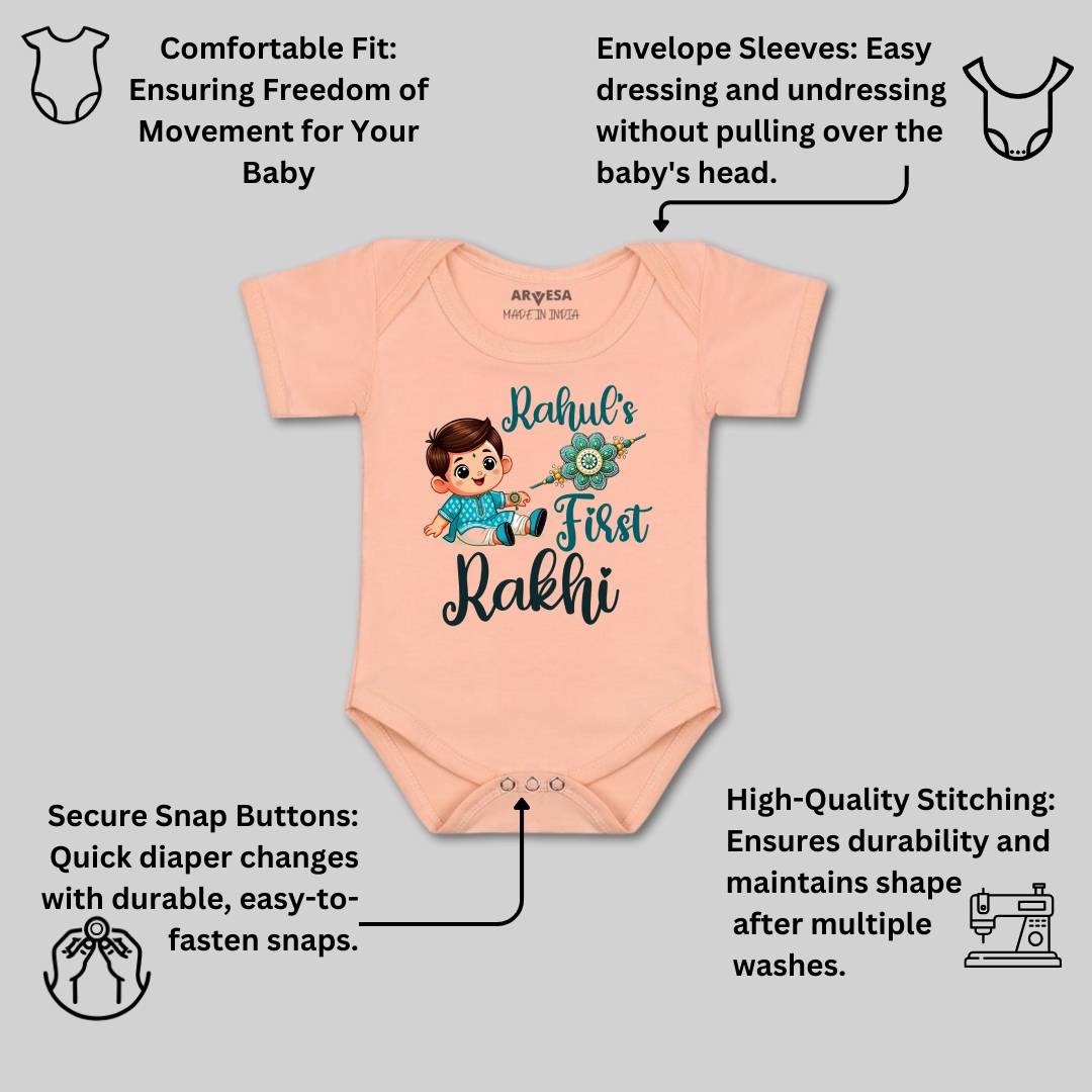 Arvesa My First Rakhi Baby Boy & Girl Dress