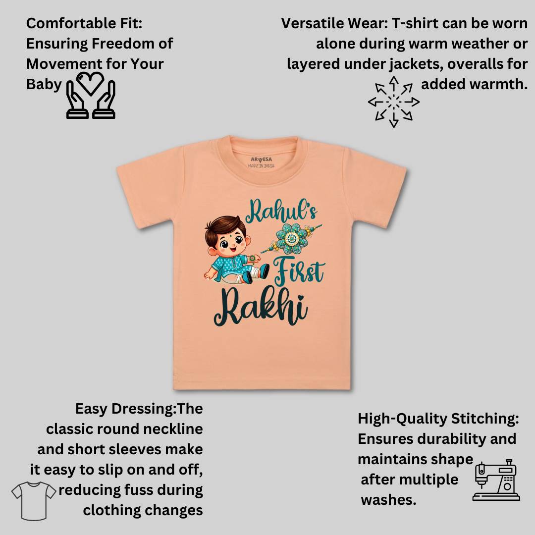 Arvesa My First Rakhi Baby Boy & Girl Dress