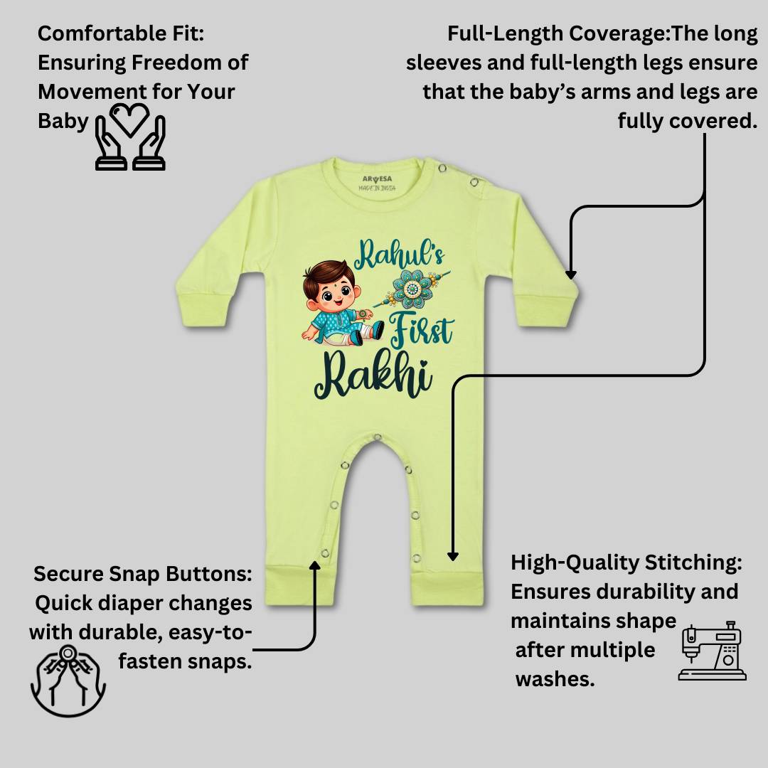 Arvesa My First Rakhi Baby Boy & Girl Dress