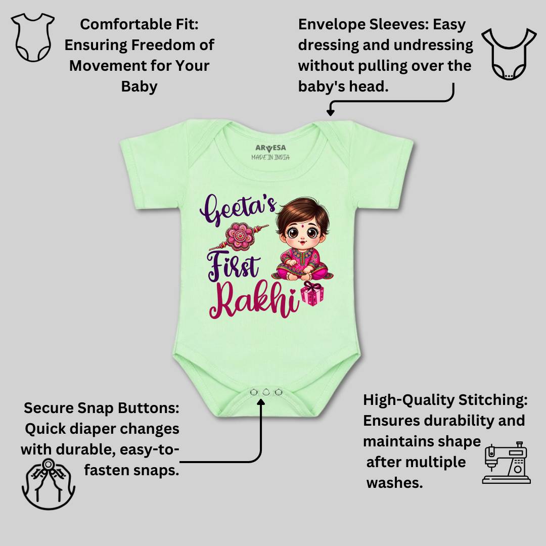 Arvesa My First Rakhi Baby Boy & Girl Dress