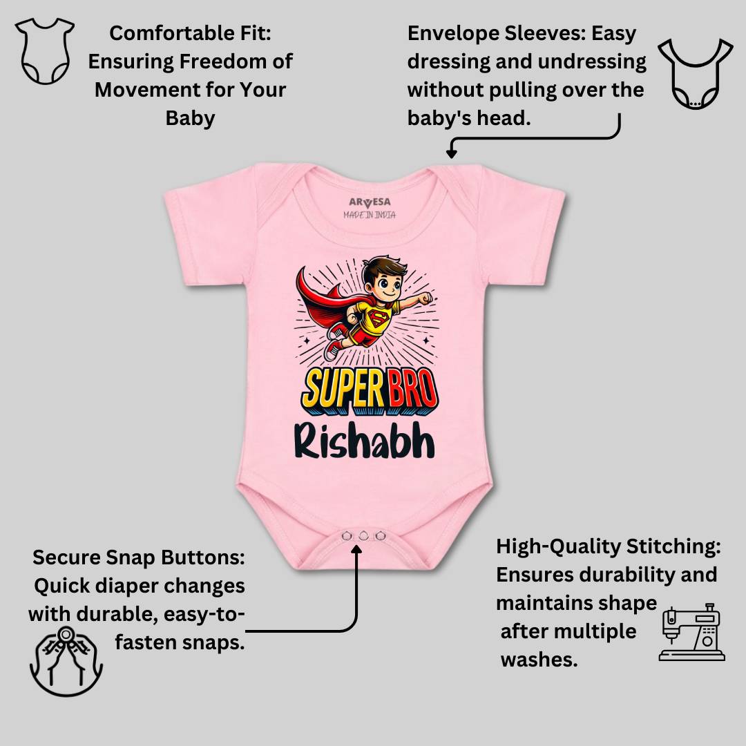 Arvesa Super Bro Baby Boy & Girl Dress
