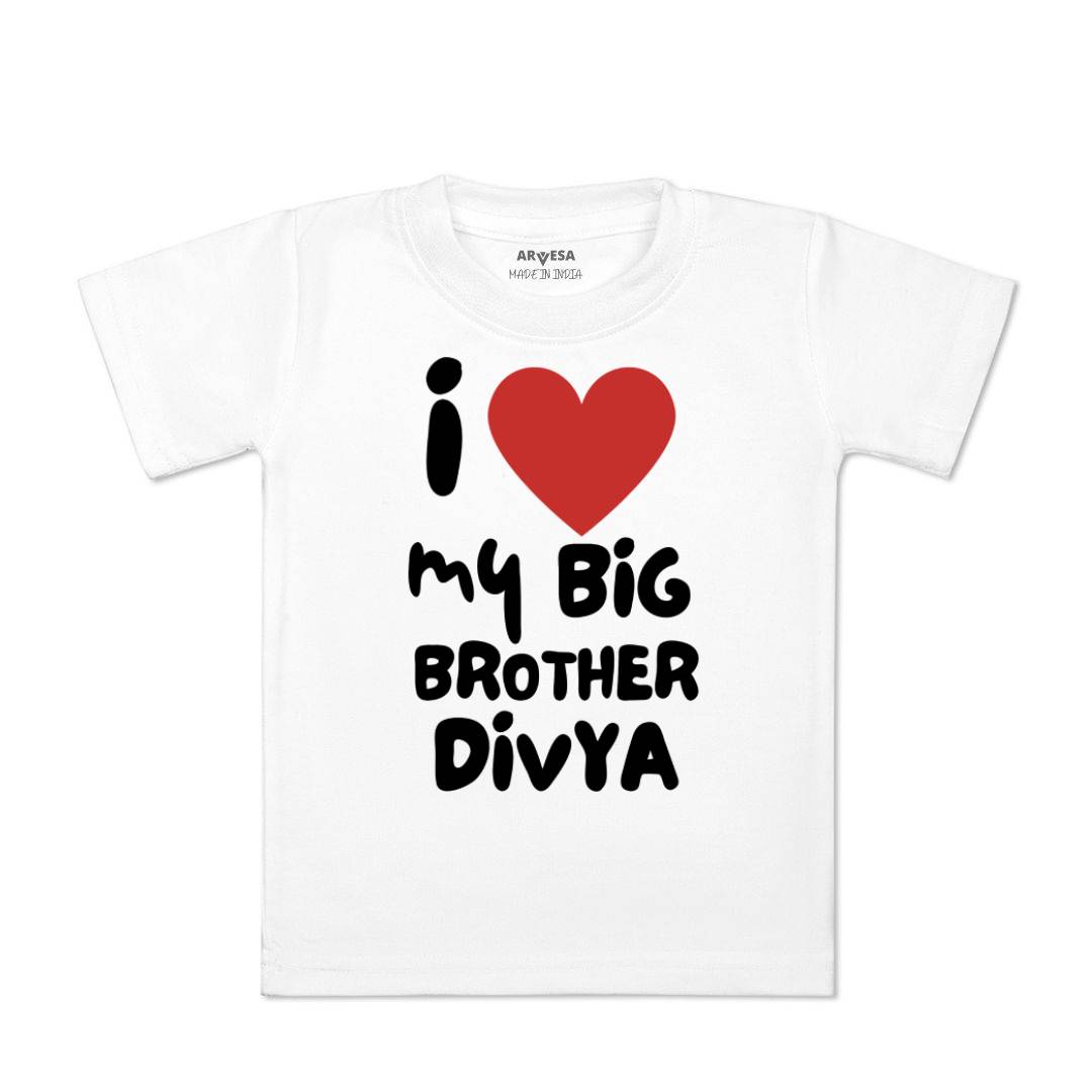 Arvesa I Lobe My Big Brother Baby Boy & Girl Dress