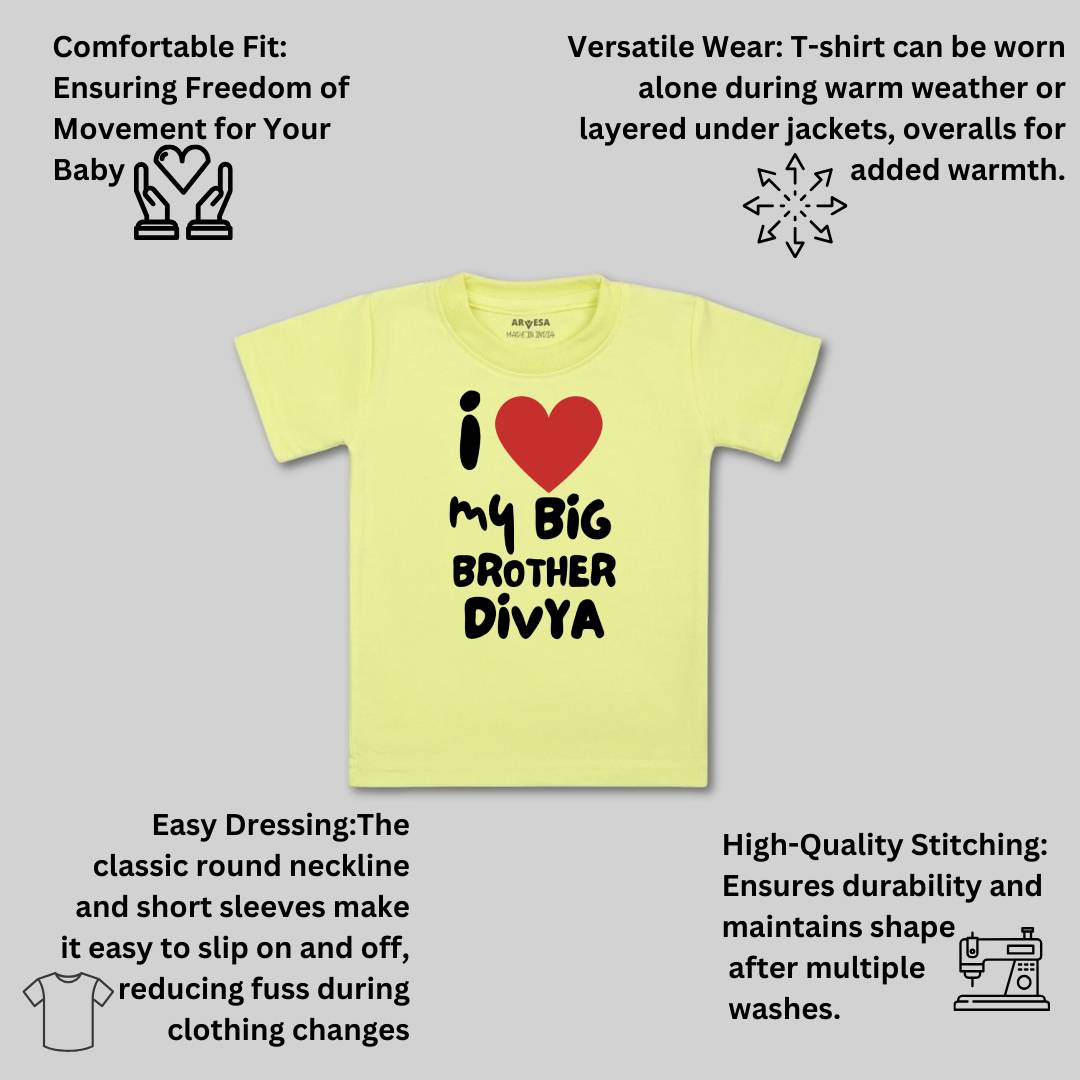 Arvesa I Lobe My Big Brother Baby Boy & Girl Dress