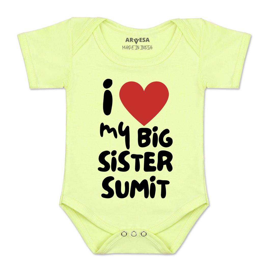 Arvesa I love My Big Sister Baby Boy & Girl Dress