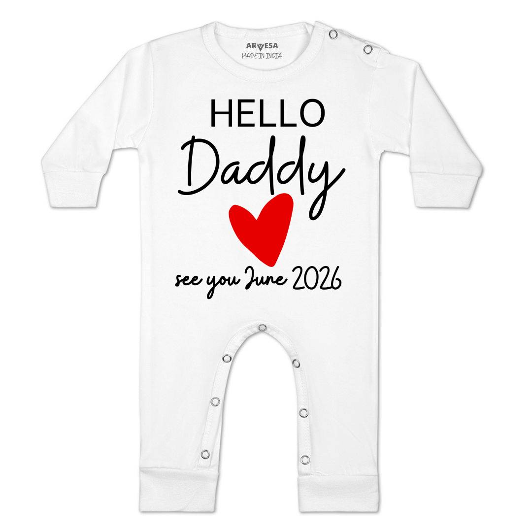 Arvesa Hello Daddy Baby Boy & Girl Dress
