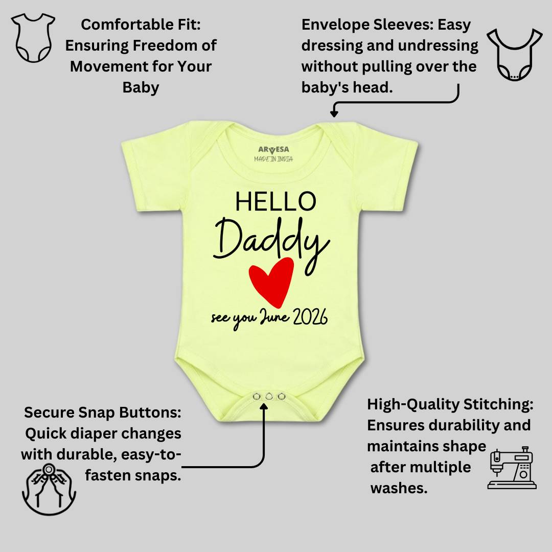 Arvesa Hello Daddy Baby Boy & Girl Dress