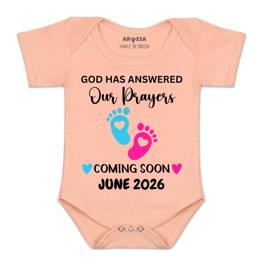 Arvesa God Has Answered Our Prayer Coming Soon Baby Boy & Girl Dress