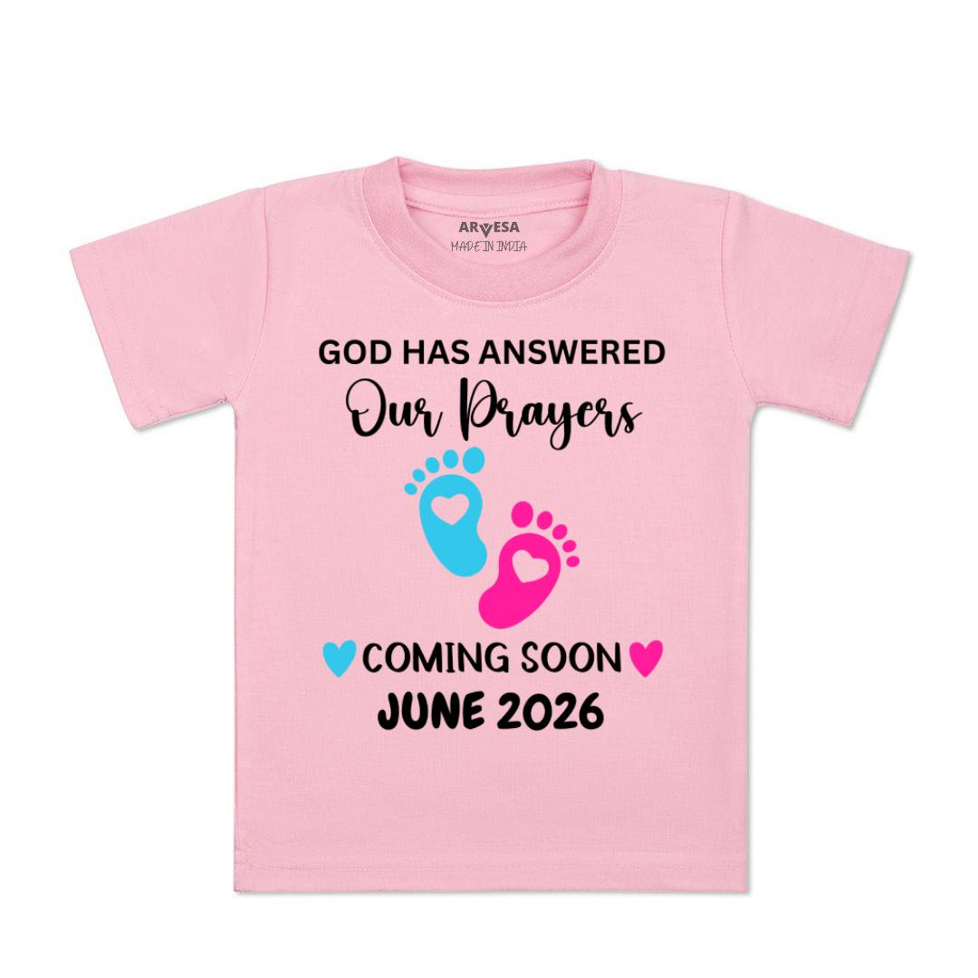 Arvesa God Has Answered Our Prayer Coming Soon Baby Boy & Girl Dress