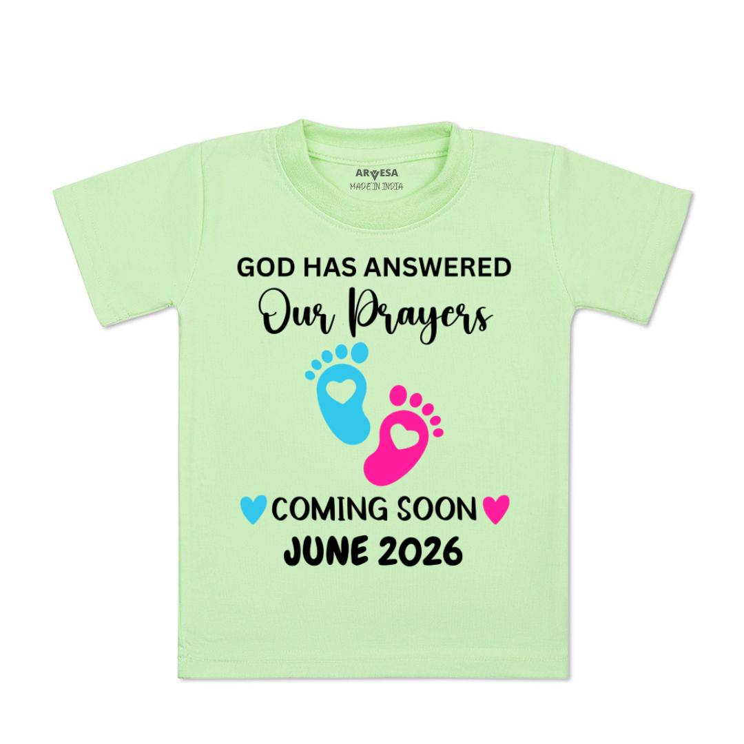 Arvesa God Has Answered Our Prayer Coming Soon Baby Boy & Girl Dress