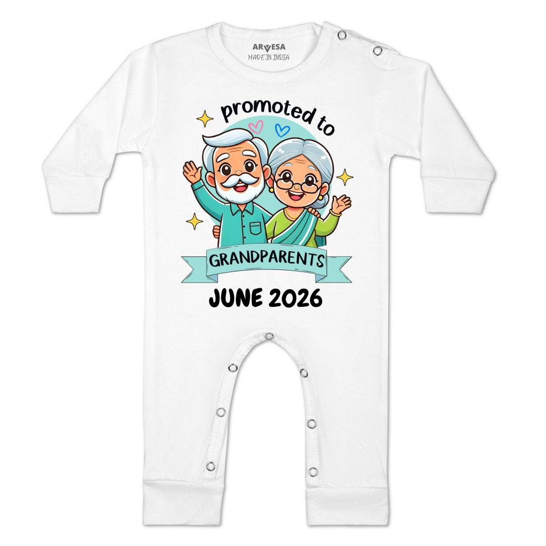 Arvesa Promoted To Grandparents Baby Boy & Girl Dress